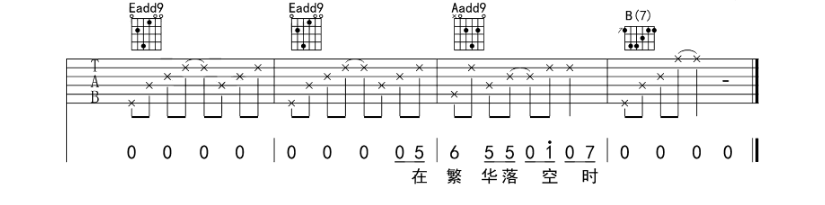 《皆非吉他谱》_马頔_E调_吉他图片谱6张 图6