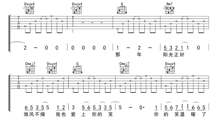 《年少到你吉他谱》_钟易轩_G调_吉他图片谱5张 图4