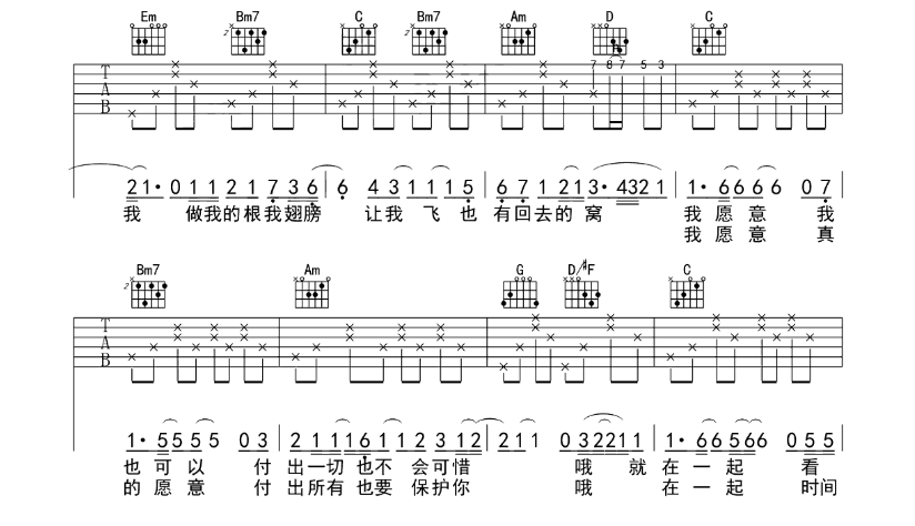 《就是爱你吉他谱》_陶喆_G调_吉他图片谱6张 图2