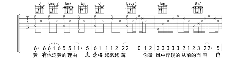 《其实都没有吉他谱》_杨宗纬_G调_吉他图片谱4张 图2