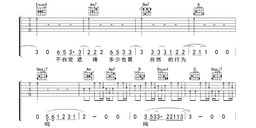 《第三人称吉他谱》_Hush_G调_吉他图片谱8张 图4