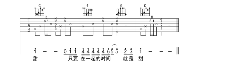 《他说他要陪她走完所有的夏天吉他谱》_susliks_C调_吉他图片谱4张 图4