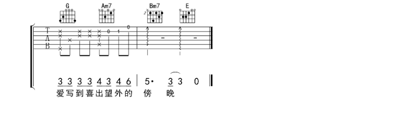 《慢慢喜欢你吉他谱》_莫文蔚_G调_吉他图片谱6张 图6