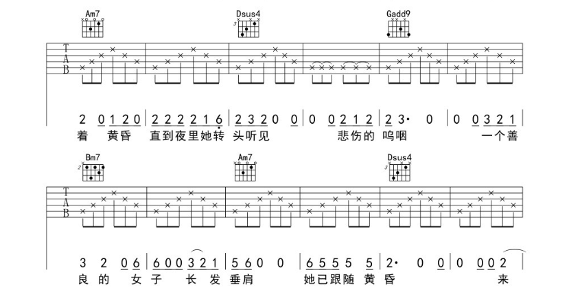 《莉莉安吉他谱》_宋冬野_G调_吉他图片谱5张 图2