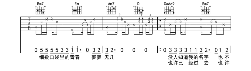 《北方吉他谱》_倪健_G调_吉他图片谱6张 图2