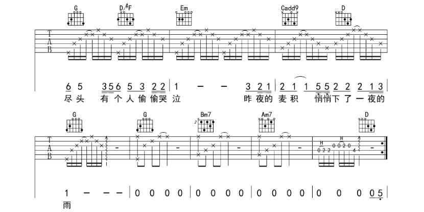 《烟雨天水吉他谱》_Simon Standage、The English Concert_G调_吉他图片谱4张 图4