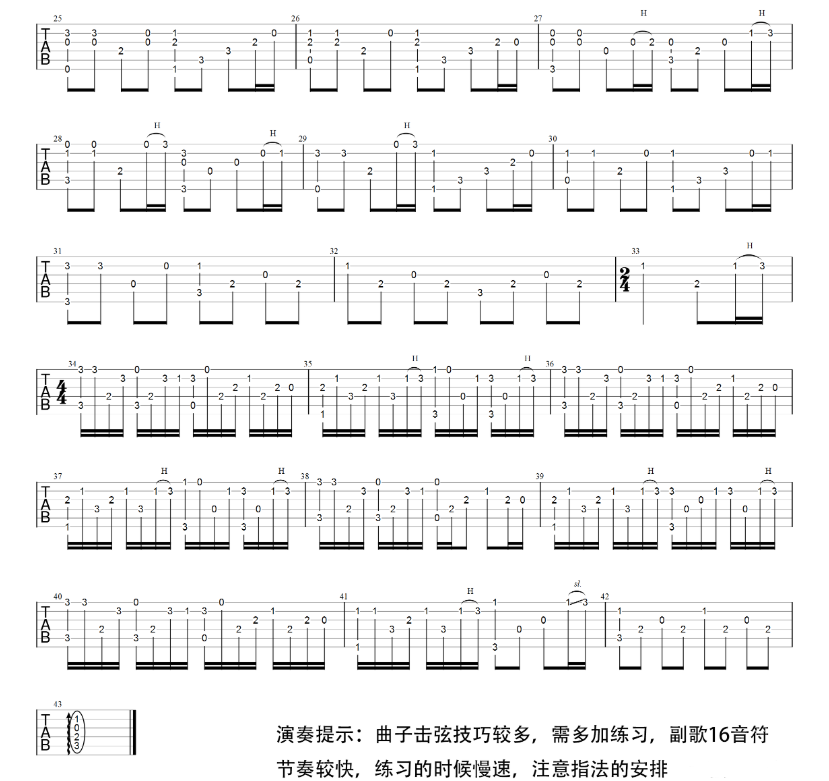 《七月上吉他谱》_Jam_吉他图片谱3张 图3