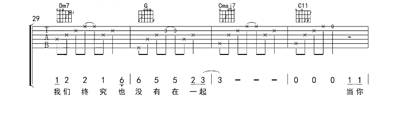 《想你想你吉他谱》_我是佩奇呀_吉他图片谱6张 图4