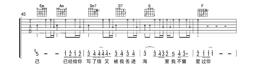 《陷阱吉他谱》_王北车_C调_吉他图片谱8张 图6