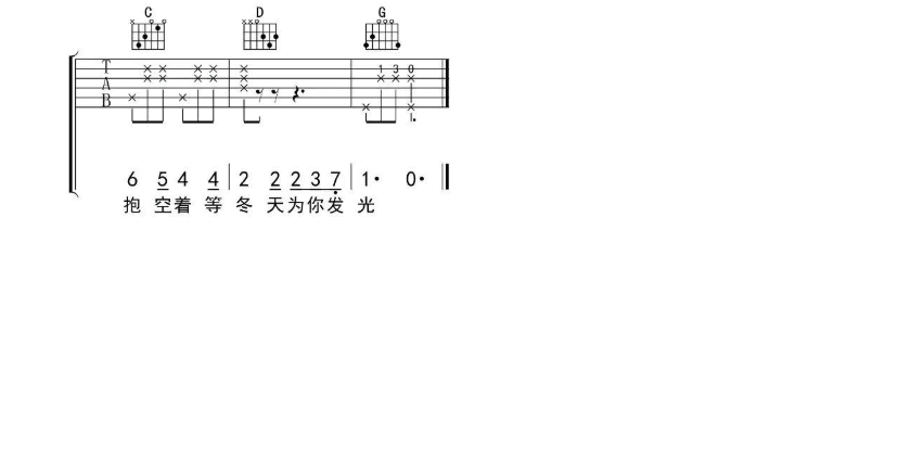 《所以来吧吉他谱》_房东的猫_G调_吉他图片谱6张 图6