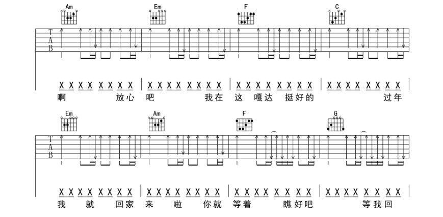 《兄弟想你了吉他谱》_姜鹏_E调_吉他图片谱8张 图4