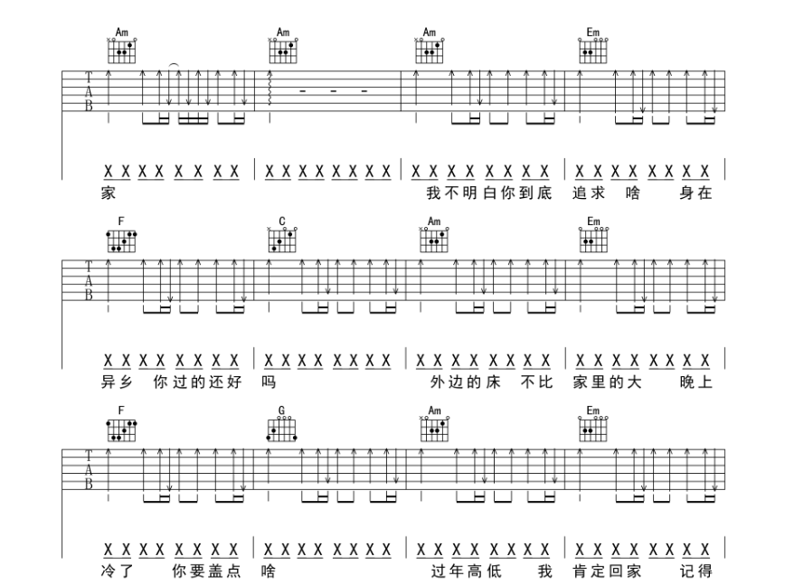 《兄弟想你了吉他谱》_姜鹏_E调_吉他图片谱8张 图5