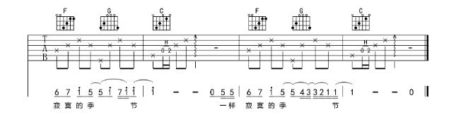 《寂寞的季节吉他谱》_陶喆_C调_吉他图片谱4张 图4