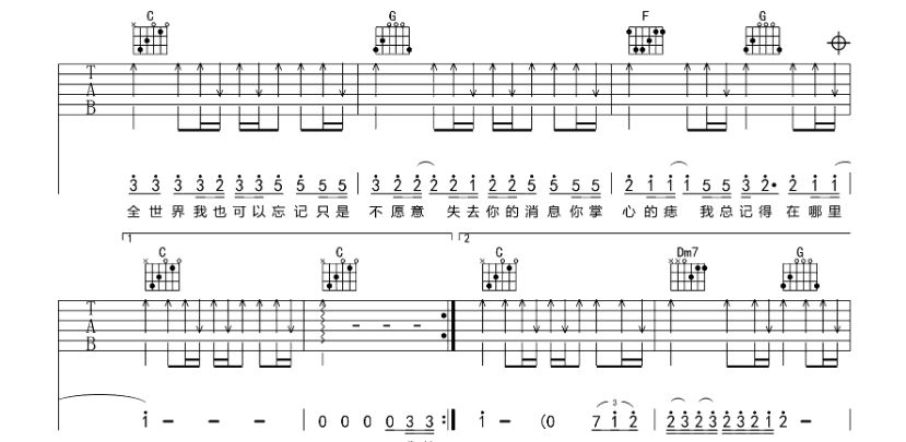 《至少还有你吉他谱》_林忆莲_E调_吉他图片谱6张 图4