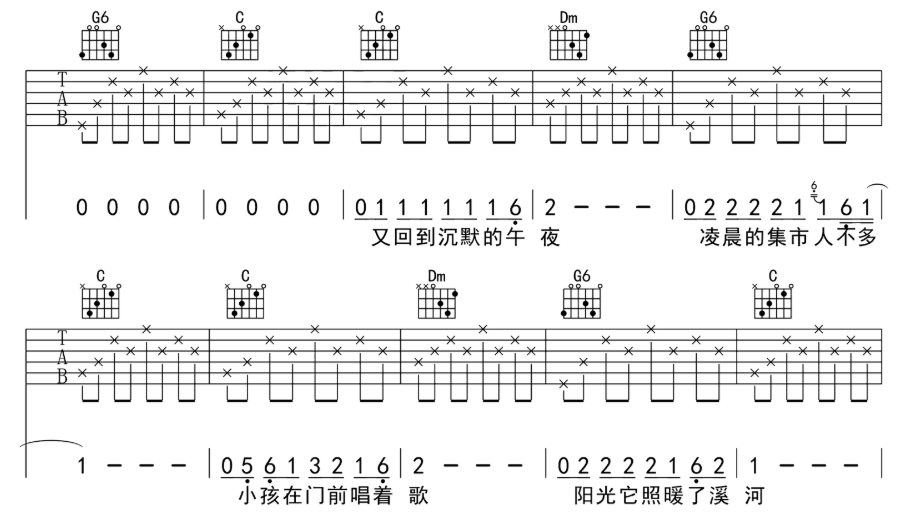 《少年锦时吉他谱》_赵雷_吉他图片谱10张 图2