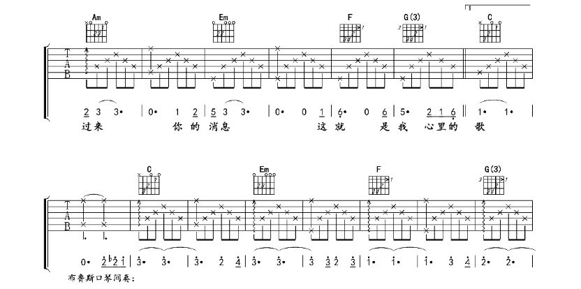 《当你老了吉他谱》_赵照_D调_吉他图片谱6张 图4