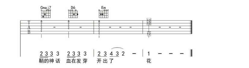 《剑伤吉他谱》_碧言_G调_吉他图片谱5张 图5