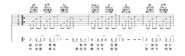 《一直很安静吉他谱》_阿桑_G调_吉他图片谱6张 图2