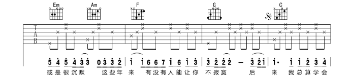 《后来吉他谱》_刘若英_E调_吉他图片谱6张 图4