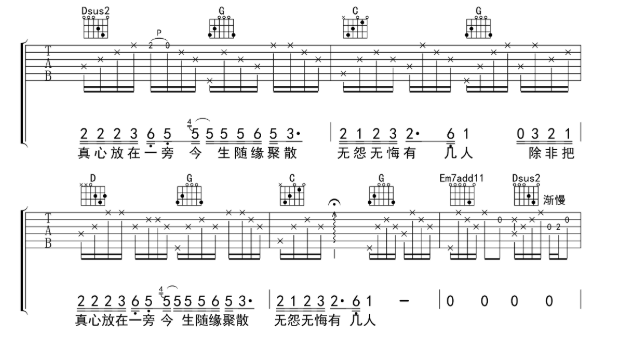 《情难枕吉他谱》_关悦_A调_吉他图片谱4张 图4