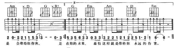 《谢谢你的爱吉他谱》_陈宝珠_G调_吉他图片谱2张 图2