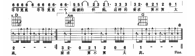 《我是一只小小鸟吉他谱》_赵传_吉他图片谱3张 图3