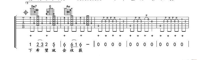 《小苹果吉他谱》_郑冰冰_B调_吉他图片谱5张 图4