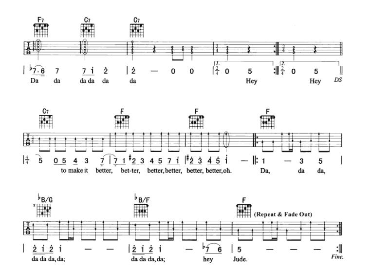 《Hey Jude吉他谱》_孙燕姿_吉他图片谱3张 图3