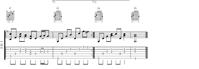 《甜甜的吉他谱》_周杰伦_图片谱完整版_G调_吉他图片谱4张 图4