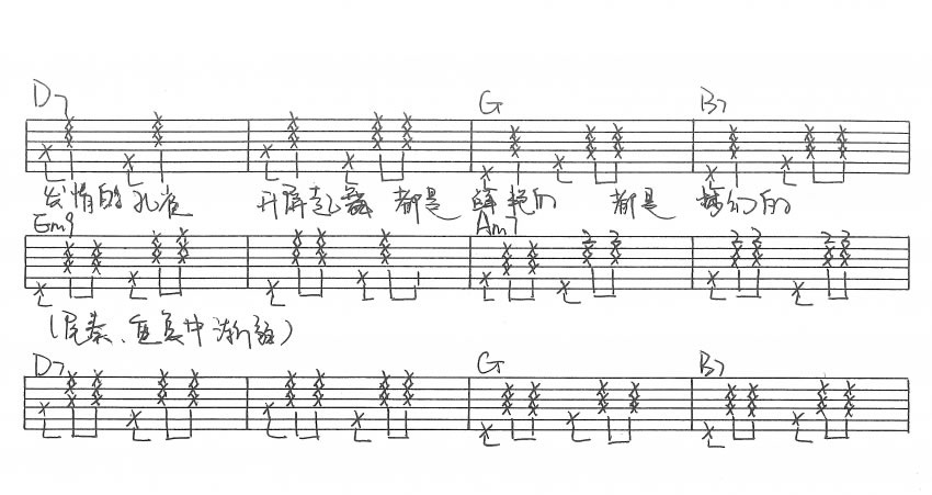 《孔雀吉他谱》_买辣椒也用券_彭坦_图片谱完整版_吉他图片谱5张 图5