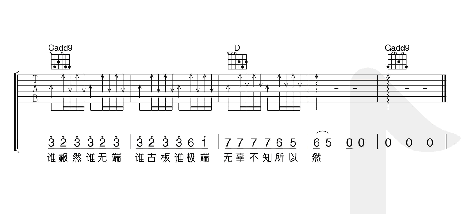 《小半吉他谱》_陈粒__G调六线谱高清版_G调_吉他图片谱5张 图5