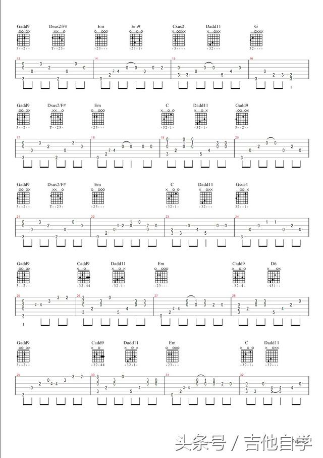 《一直很安静吉他谱》_群星_吉他图片谱5张 图3