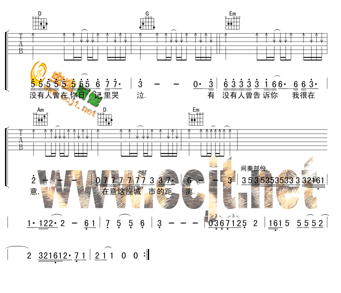 《有没有人曾告诉你吉他普-精华版高清版吉他谱》_群星_G调_吉他图片谱2张 图2